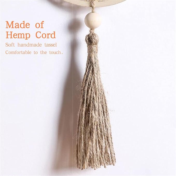 ALMEKAQUZ Eid Decoration Set: Chic Wooden Pendant Ornaments for Festive Ramadan Atmosphere(2 Pieces)