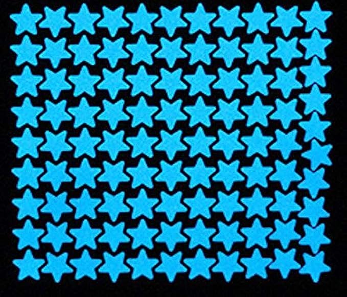 100 Pcs Fluorescent Glow in the Dark Stars Wall Stickers for Kids Rooms Decoration Living room Baby Bedroom Ceiling Home Decor