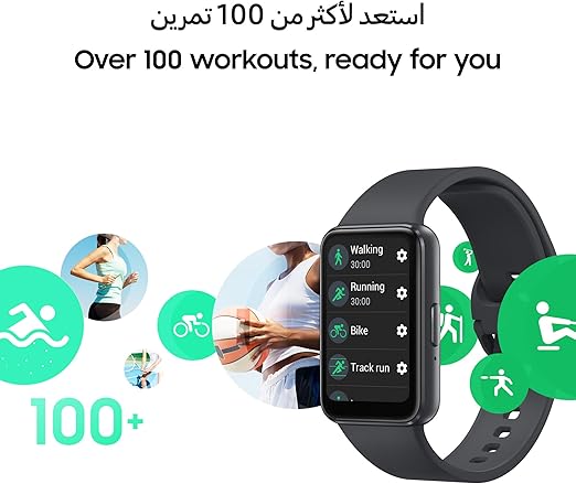 Samsung Galaxy Fit3 Smartwatch, Exercise and Sleep Tracking, Fall Detection, Bluetooth, 40mm, Gray