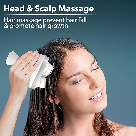 Electric Scalp Massage Usb Scalp Massager With 76 Massage Spots 4 Modes Head Meridians Massager Stress Relief Portable Scalp Massager Shampoo Massagers Scalp Brush