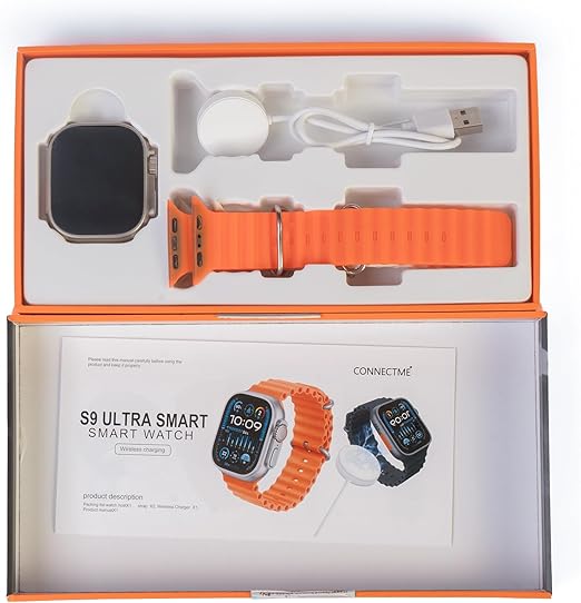 S9 Ultra Smart Smart Watch, 49 mm Screen Size, Orange