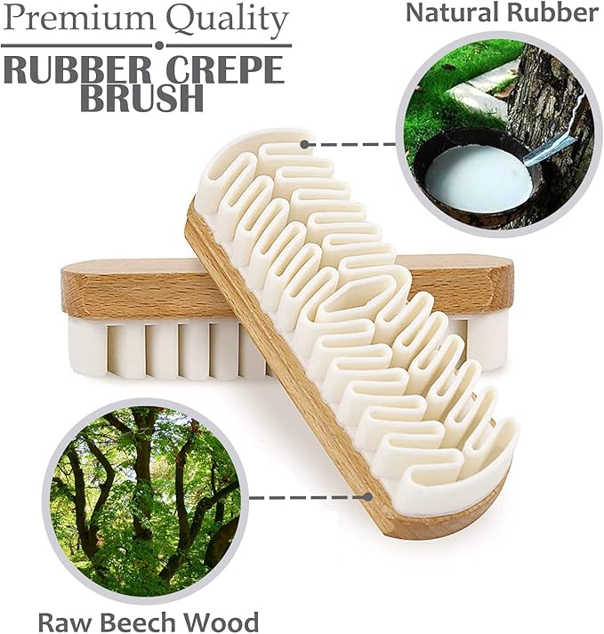 2 Pcs Suede Shoe Brush, Boot Shoe Cleaning Brush Suede Cleaner Brush Soft TPR Suede Eraser Folded Crepe Shoe Brushes for Cleaning Magic Silicone Suede Nubuck on Boots, Shoes, Jackets, Leather
