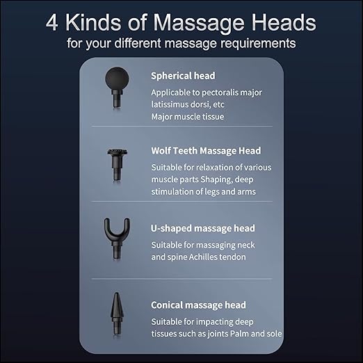 Pinaka Pro Deep Tissue Muscle Massage Gun for Athletes, Gym Enthusiast, Handheld Percussion Body Massager with Powerful Brushless Motor (HA812) Mother's Day Gift