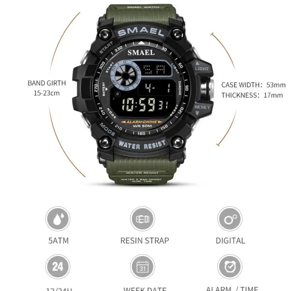 SMAEL WATCH For Men Sports Watch-S8010-BGN