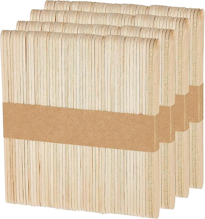 200 Pcs/Lot Craft Ice Cream Sticks 114MM Wooden Pop Popsicle Sticks Natural Wood Cake Tools kids Handwork Art Crafts