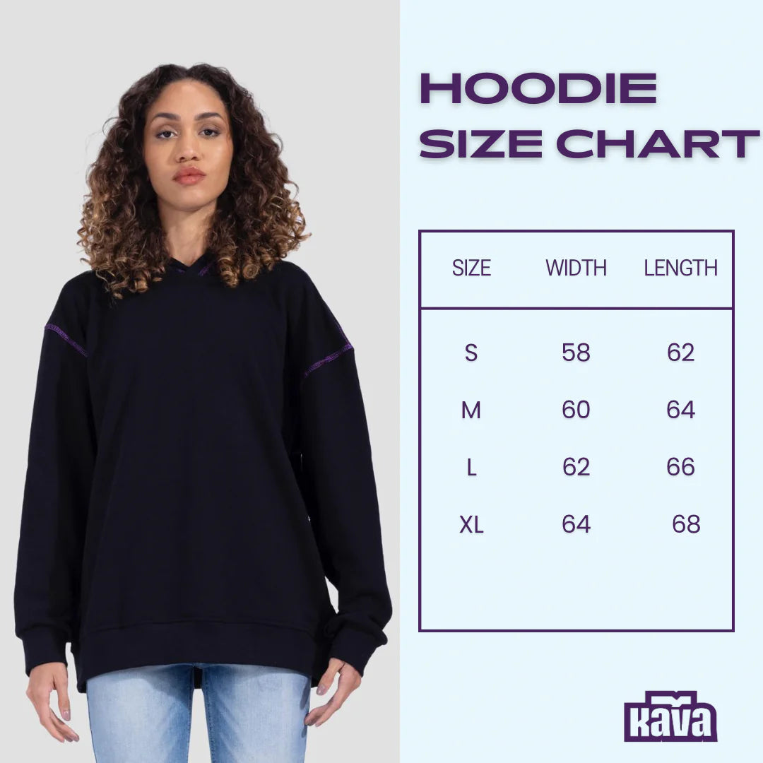 Black Over Purple Hoodie