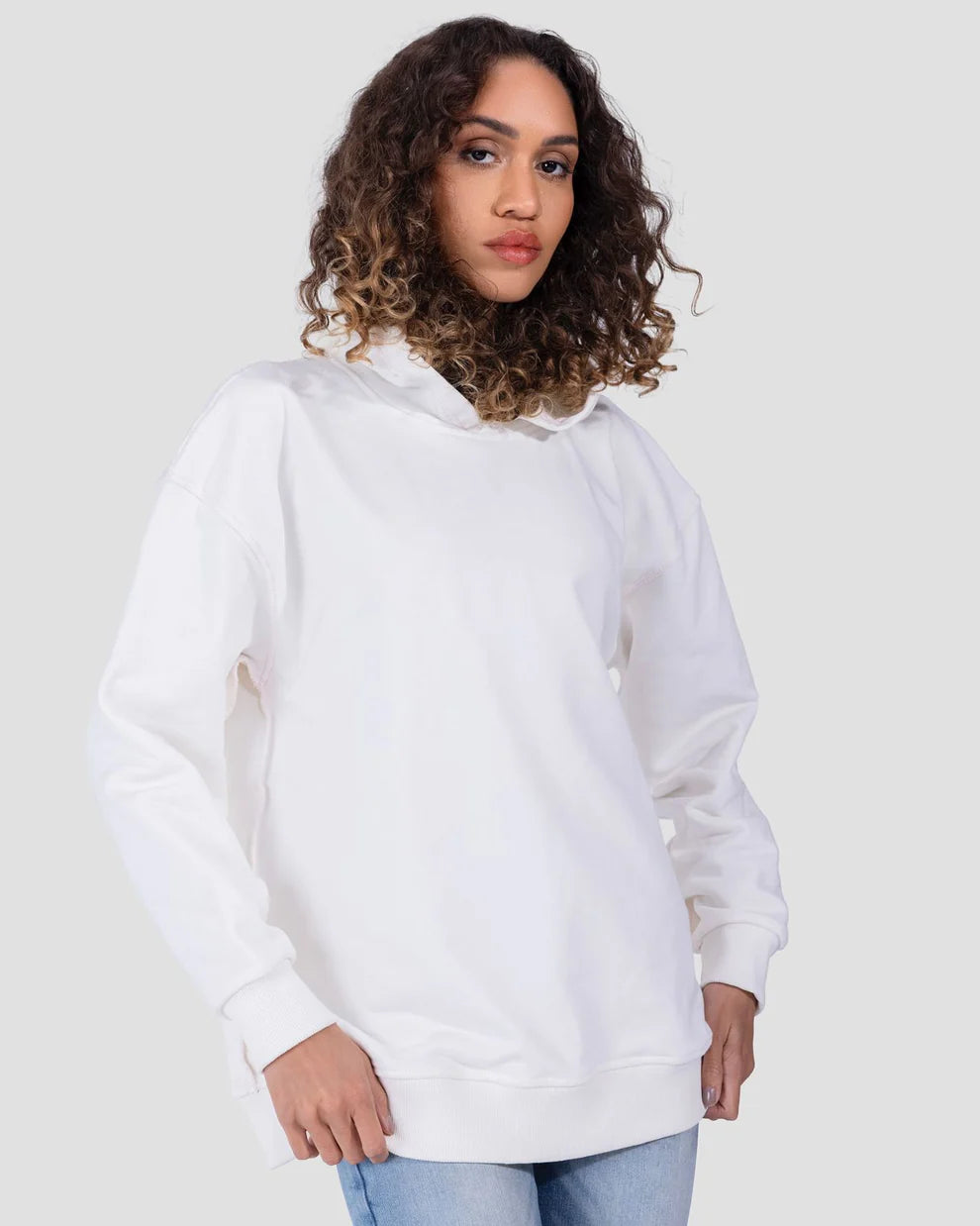 Off White Over Pink Hoodie