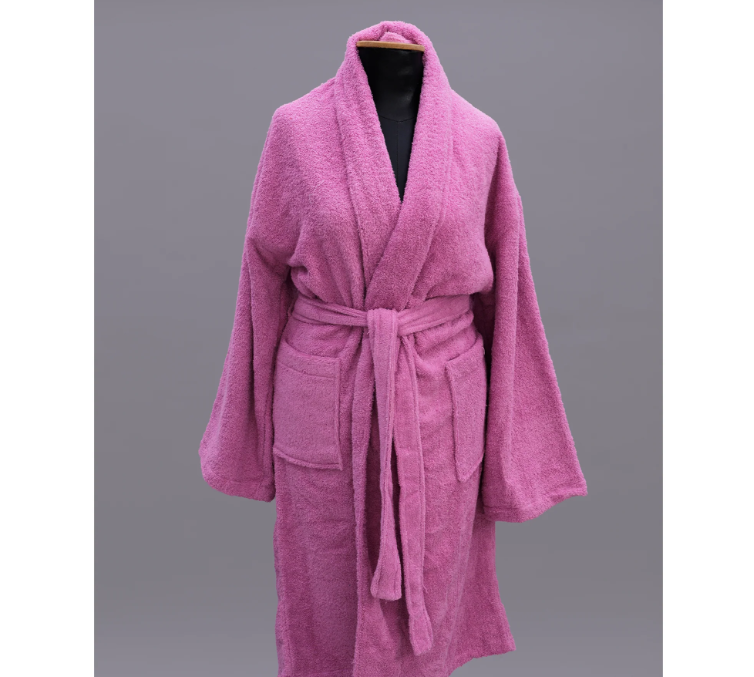 Bathrobe, Cotton - Pink