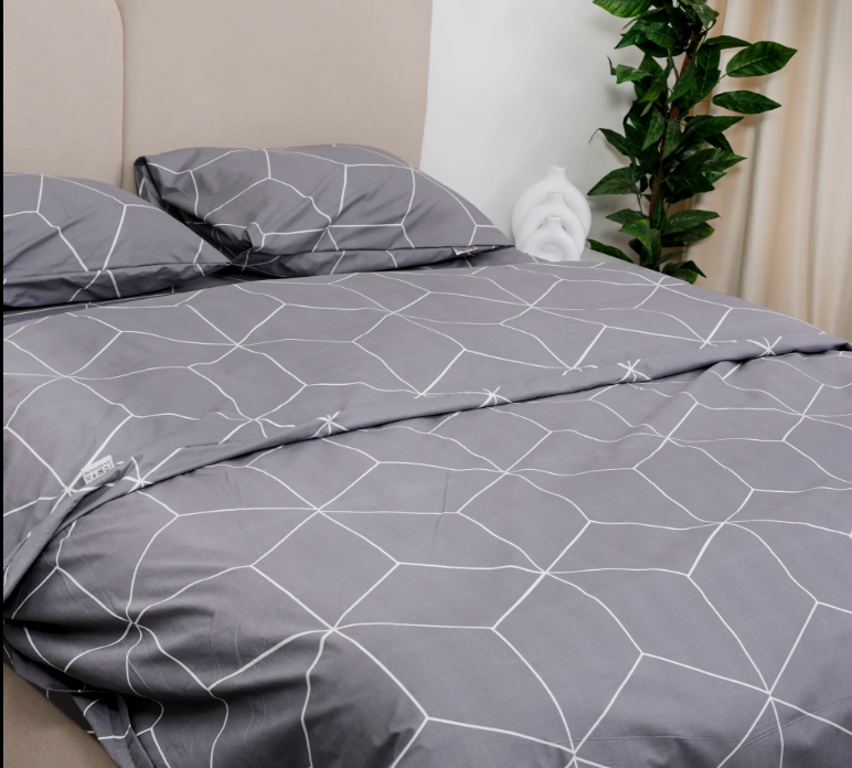 Printed, Duvet cover set - Grid