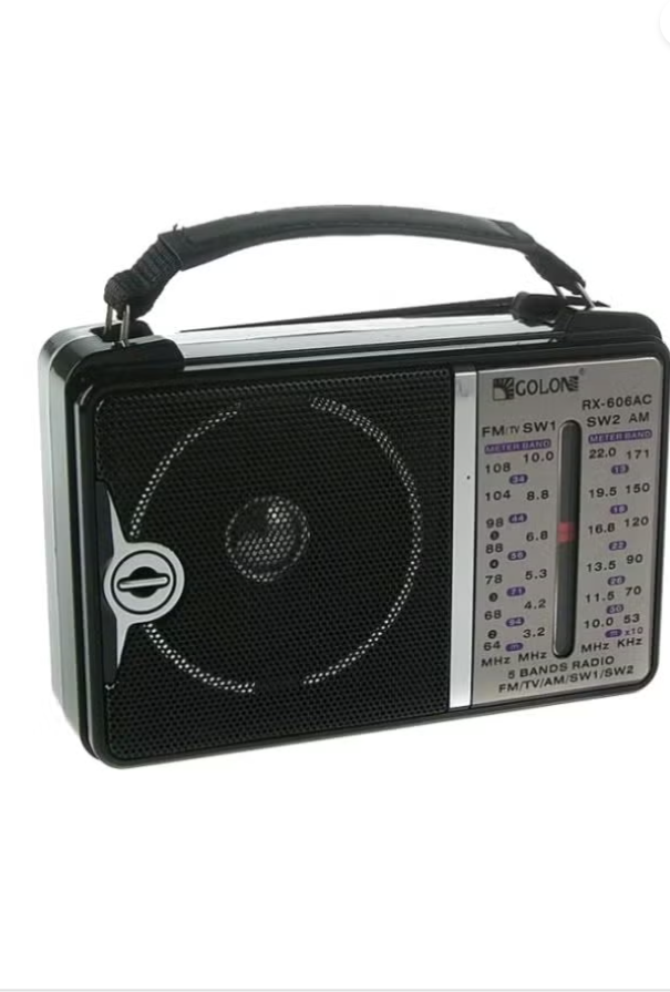 Generic Potable Electric Radio RX-606AC Black
