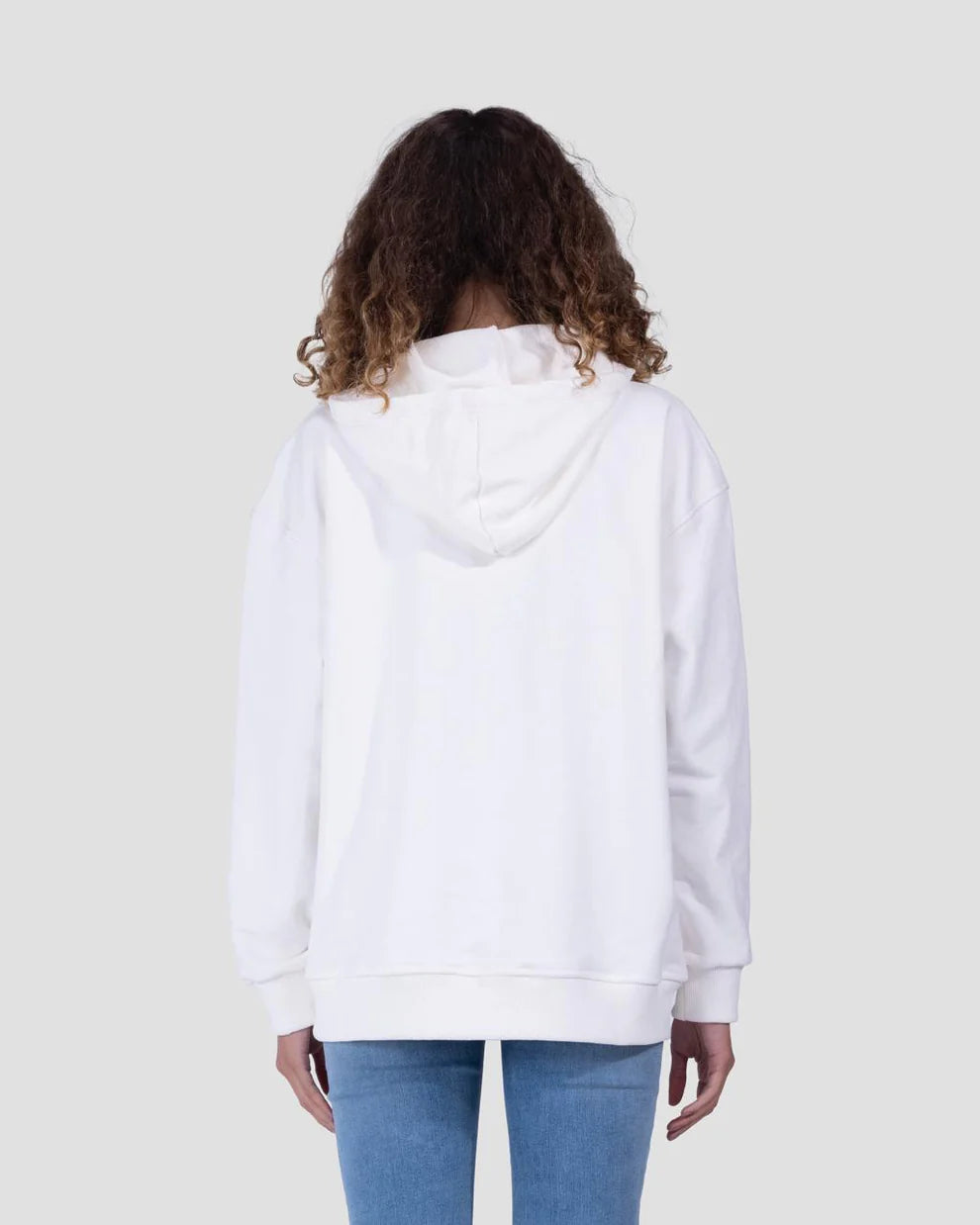 Off White Over Pink Hoodie