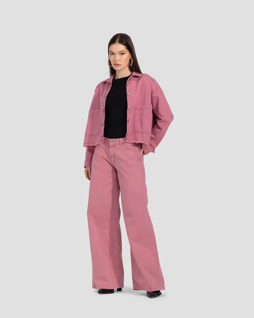 Basic wideleg pants in cashmere