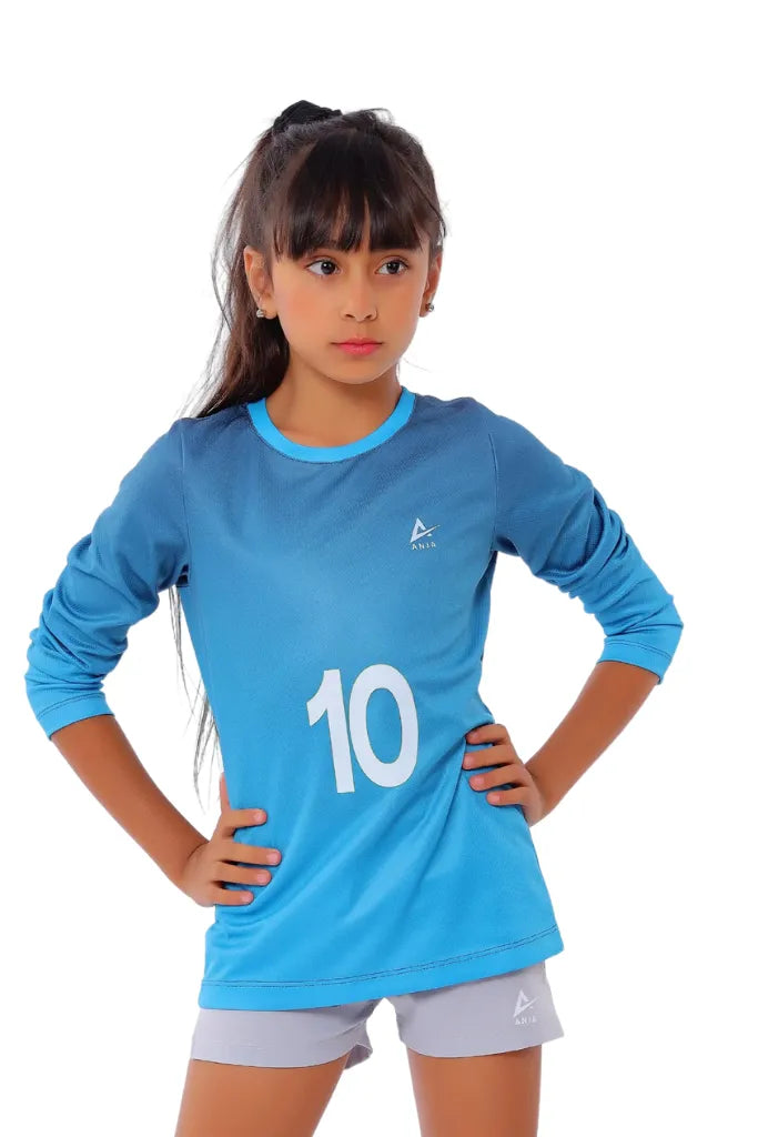 Light Blue Football T-Shirt 0045-GR