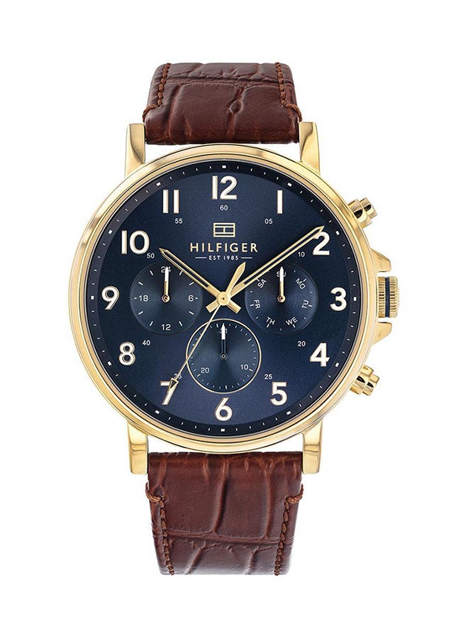 TOMMY HILFIGER Men's Leather Chronograph Wrist Watch 1710380