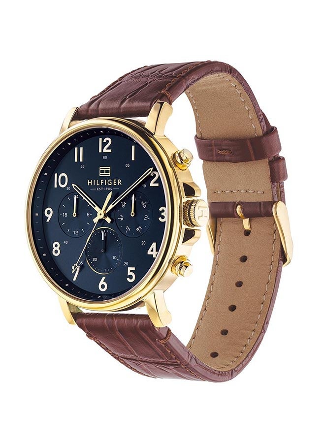 TOMMY HILFIGER Men's Leather Chronograph Wrist Watch 1710380