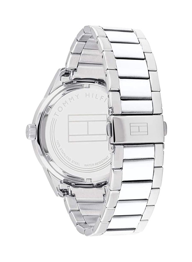 TOMMY HILFIGER Men's Austin Round Shape Metal Analog Wrist Watch 44 mm - Silver - 1791639