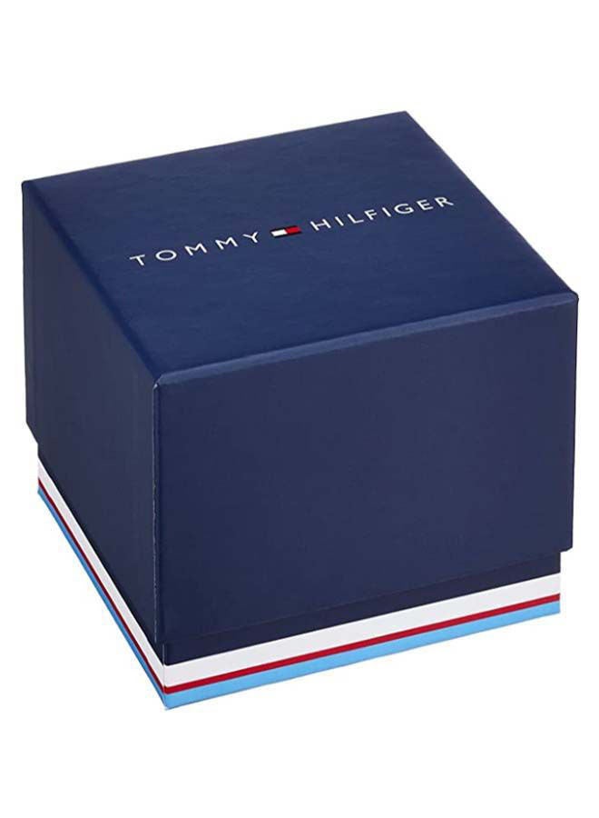 TOMMY HILFIGER Men's Round Shape Silicone Strap Analog Wrist Watch 46 mm - Blue - 1791721