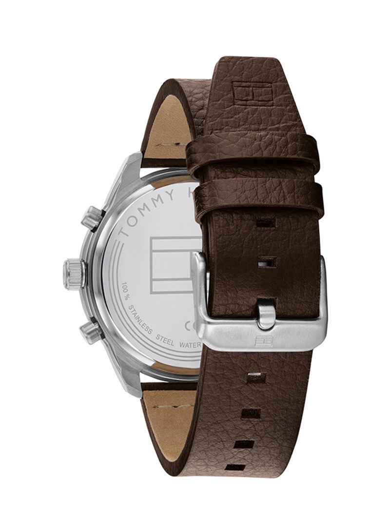 TOMMY HILFIGER Men's Leather Analog Wrist Watch 1791785