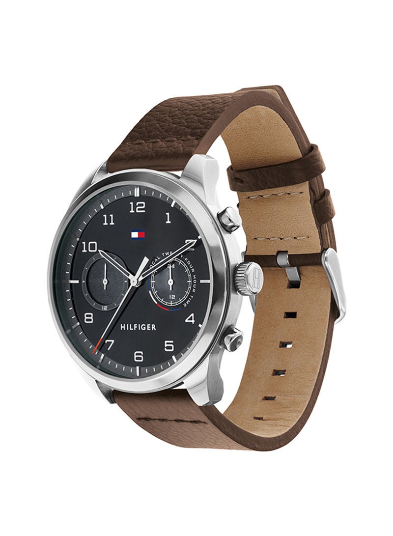 TOMMY HILFIGER Men's Leather Analog Wrist Watch 1791785
