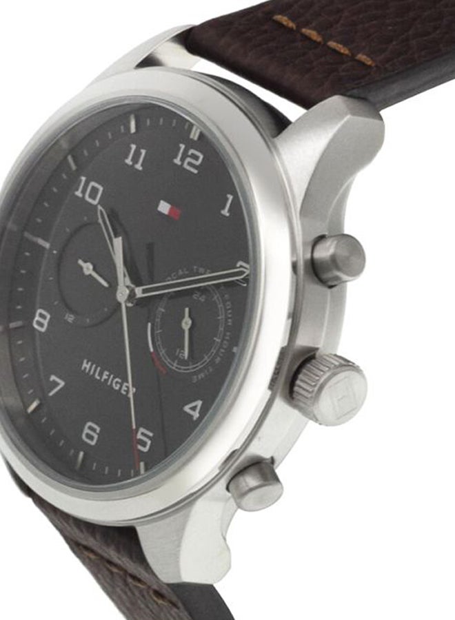 TOMMY HILFIGER Men's Leather Analog Wrist Watch 1791785