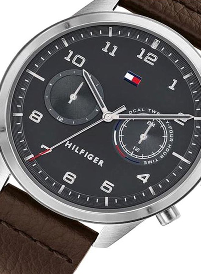 TOMMY HILFIGER Men's Leather Analog Wrist Watch 1791785