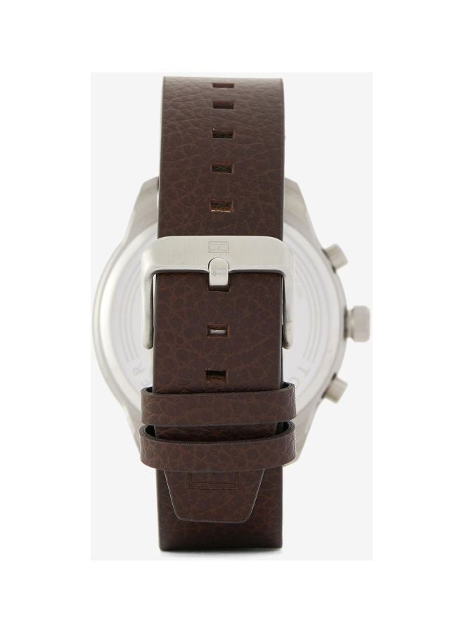 TOMMY HILFIGER Men's Leather Analog Wrist Watch 1791785