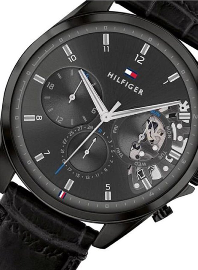 TOMMY HILFIGER Men's Leather Analog Watch-1710452