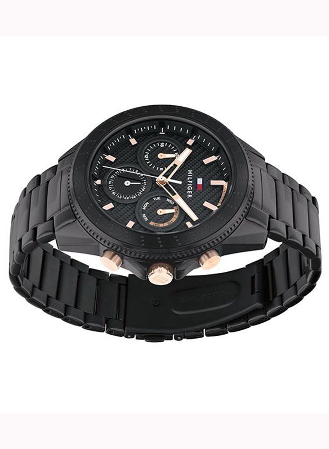 TOMMY HILFIGER Men's Aiden Black Dial Watch - 1791858
