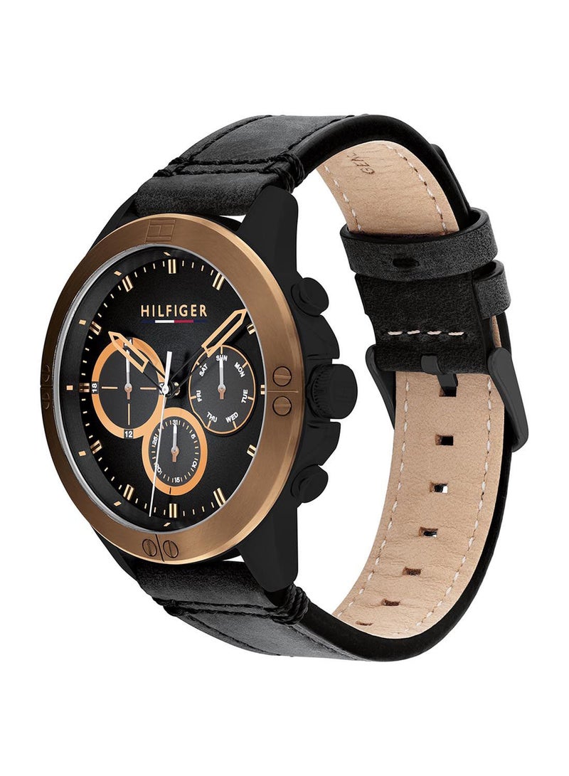 TOMMY HILFIGER Men's Harley Black Dial Watch - 1791893