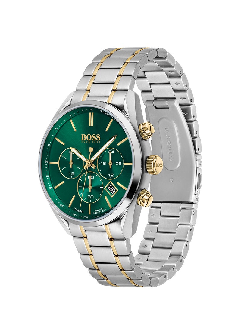 HUGO BOSS Men's Champion Green Dial Watch - 1513878