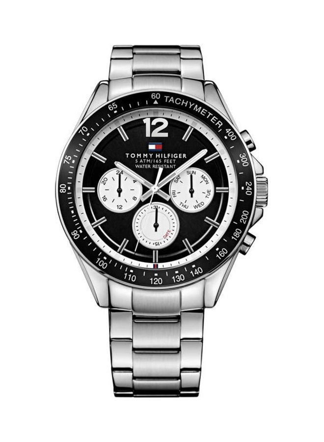 TOMMY HILFIGER Men's Analog Stainless Steel Clasp Round Wrist Watch 1791120