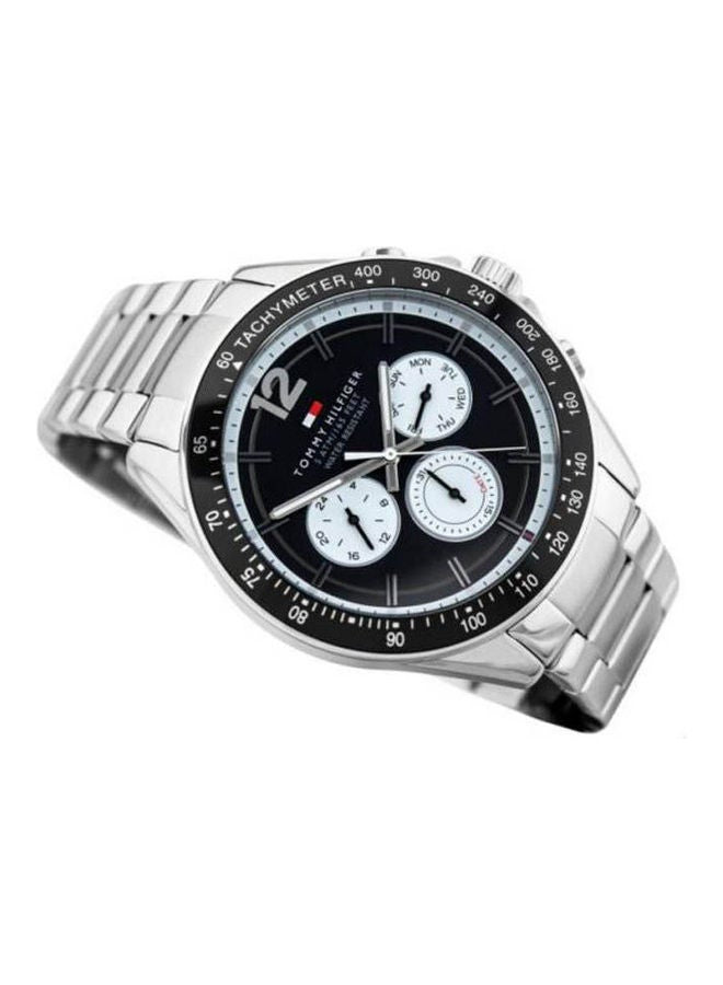 TOMMY HILFIGER Men's Analog Stainless Steel Clasp Round Wrist Watch 1791120