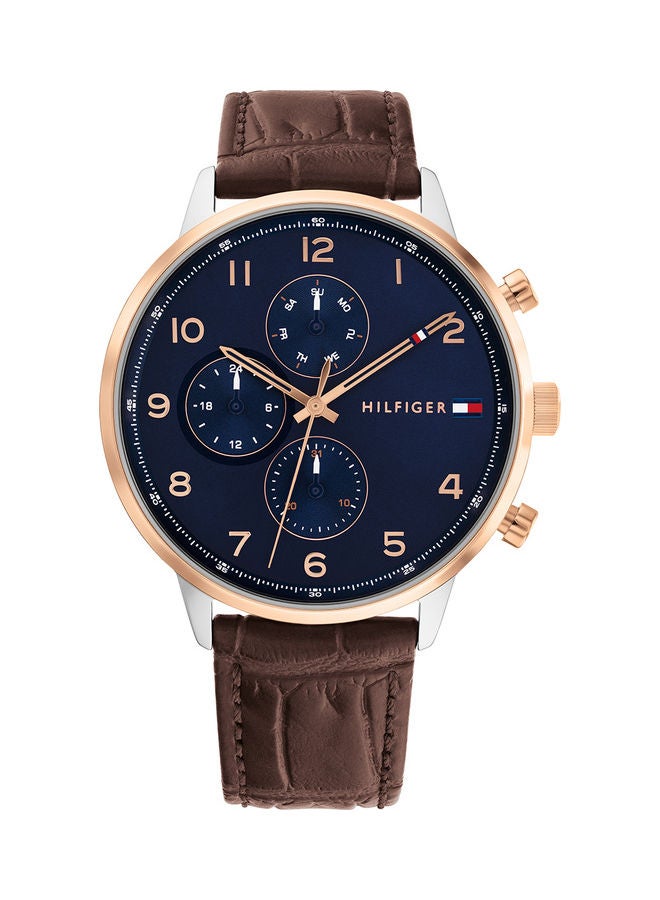 TOMMY HILFIGER Men's Leather Analog Wrist Watch 1791987