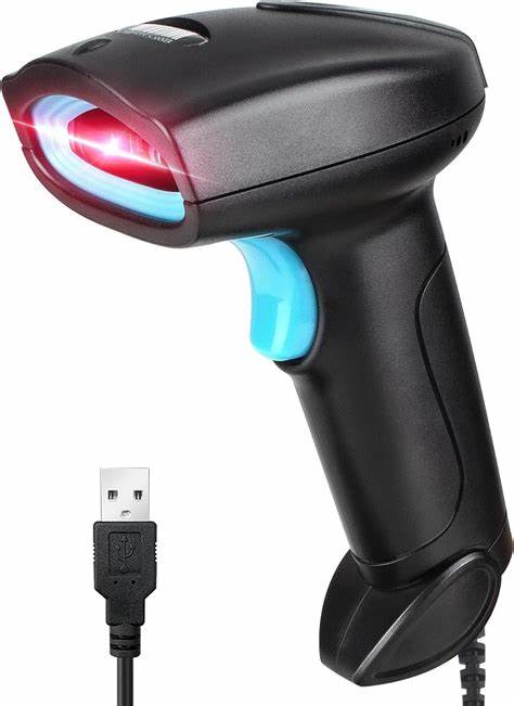 NC Handheld 1D Barcode Scanner Wired USB Automatic Bar Code Reade for Supermarket, Conveniee Store, Warehouse