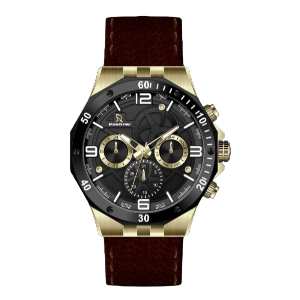 DASH ACTION WATCH-MEN-LEATHER-CHRONOGRAPH-D1945-LGB