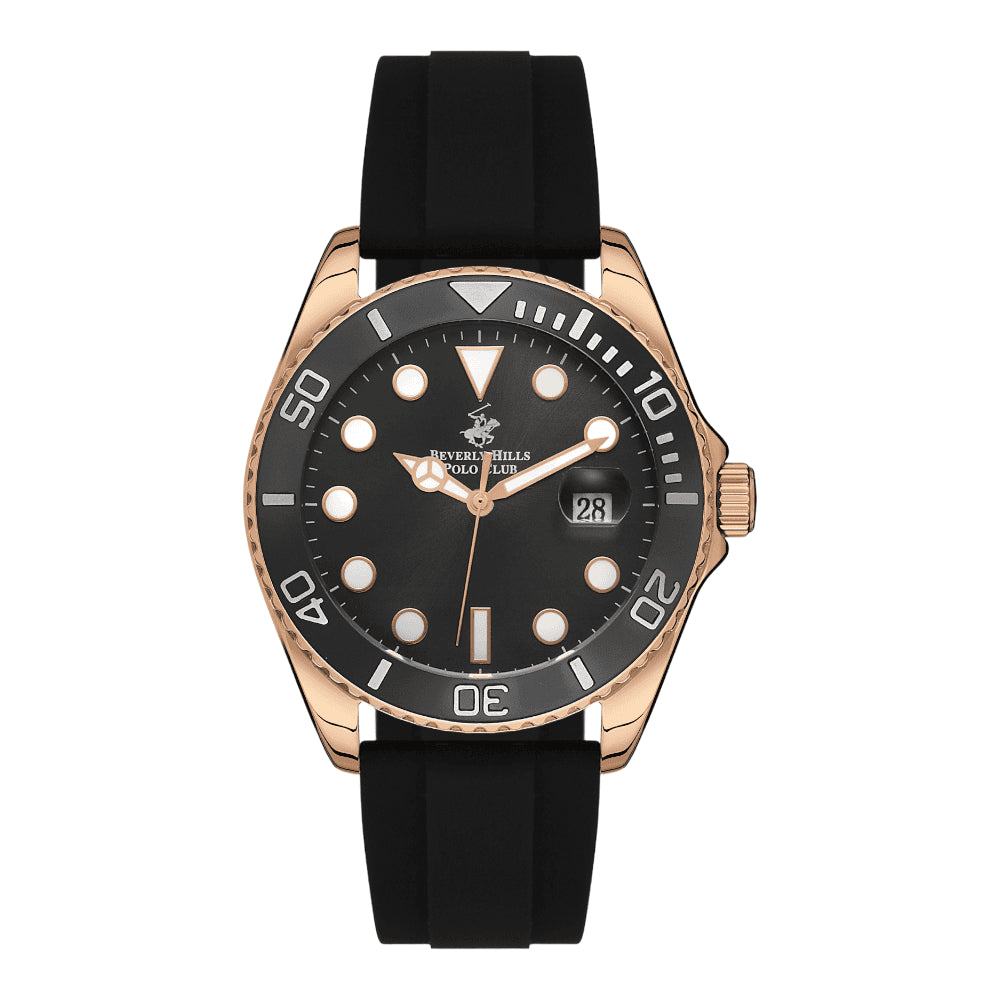 BEVERLY HILLS POLO CLUB Men’s Analog Black Dial Watch – BP3329X.451