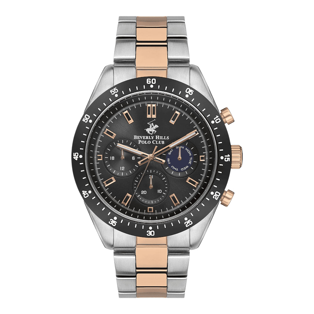 BEVERLY HILLS POLO CLUB Men’s Multi Function Gun Dial Watch – BP3358X.560