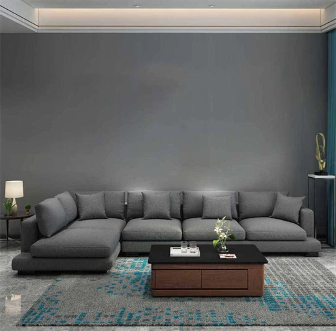 Modern u-shaped sofa set