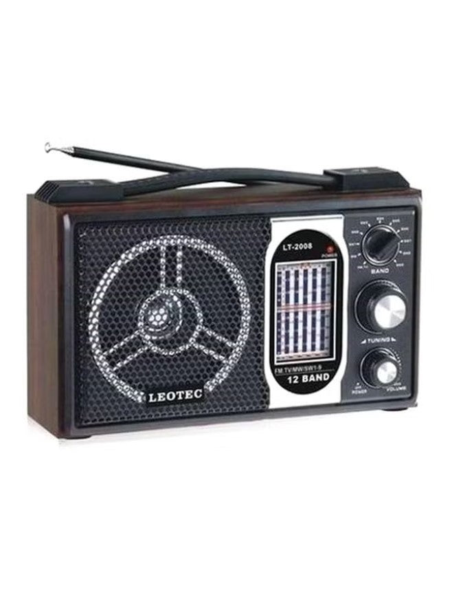Leotec 4 Waves Electric Radio LeoTec 2008 Radio Black
