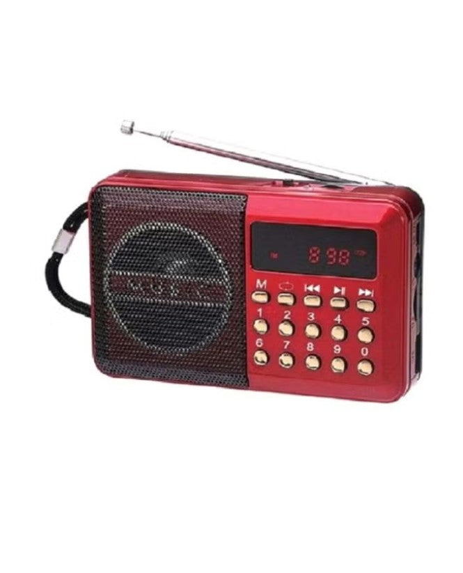 Joc Powerful Stereo Sound FM Radio YG - 011U Red/Black