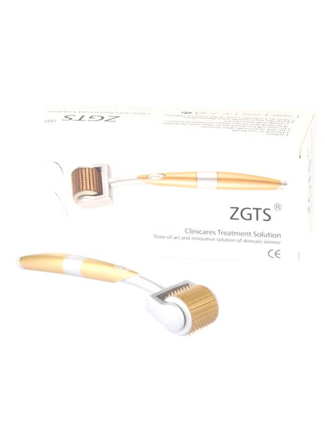 ZGTS Acne And Cellulite Derma Roller Gold/White