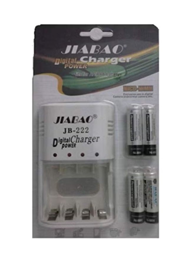 Jiabao Digital Power Charger White/Red