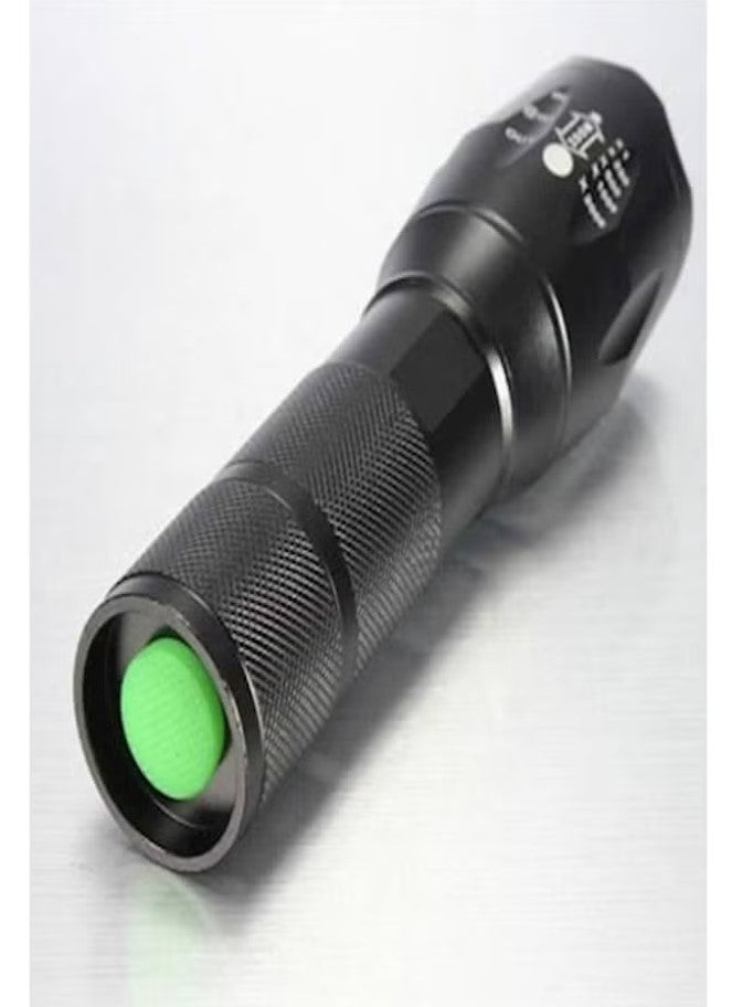 Generic Led Flashlight Torch Black 167 / 145 (L) x 38 (HD) x 32 (TD)mm