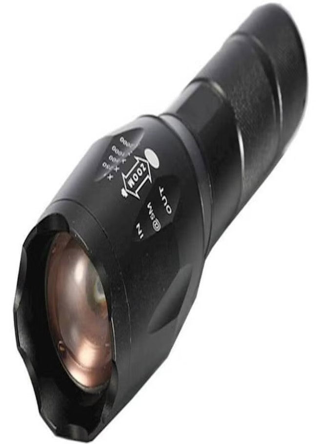 Generic Led Flashlight Torch Black 167 / 145 (L) x 38 (HD) x 32 (TD)mm