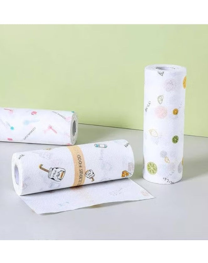 Generic 50pcs Super Absorbent Flamingo Shape Oil Tissue Roll for Kitchen and Bathroom