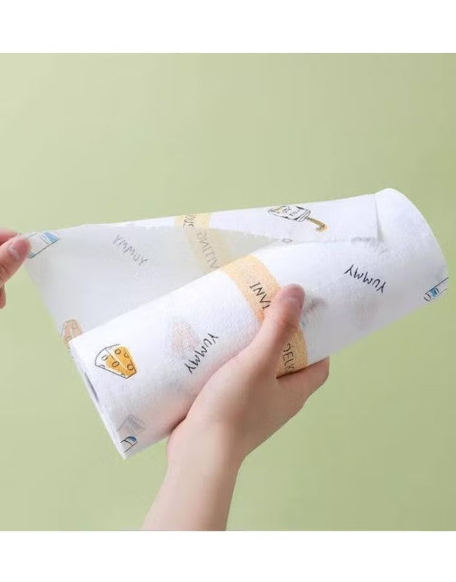 Generic 50pcs Super Absorbent Flamingo Shape Oil Tissue Roll for Kitchen and Bathroom