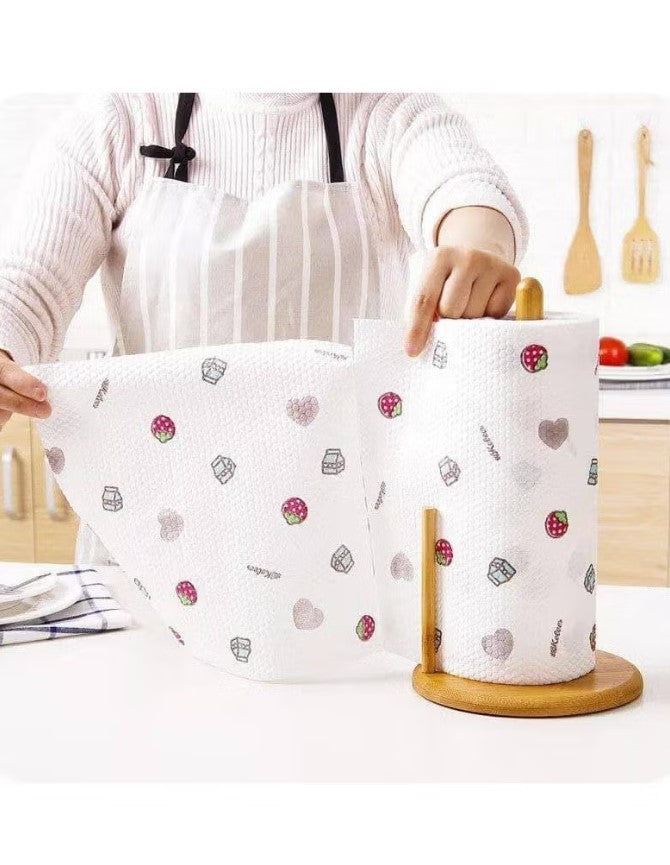 Generic 50pcs Super Absorbent Flamingo Shape Oil Tissue Roll for Kitchen and Bathroom
