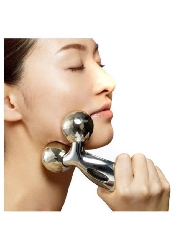 Generic Y Roller Face Massager Silver