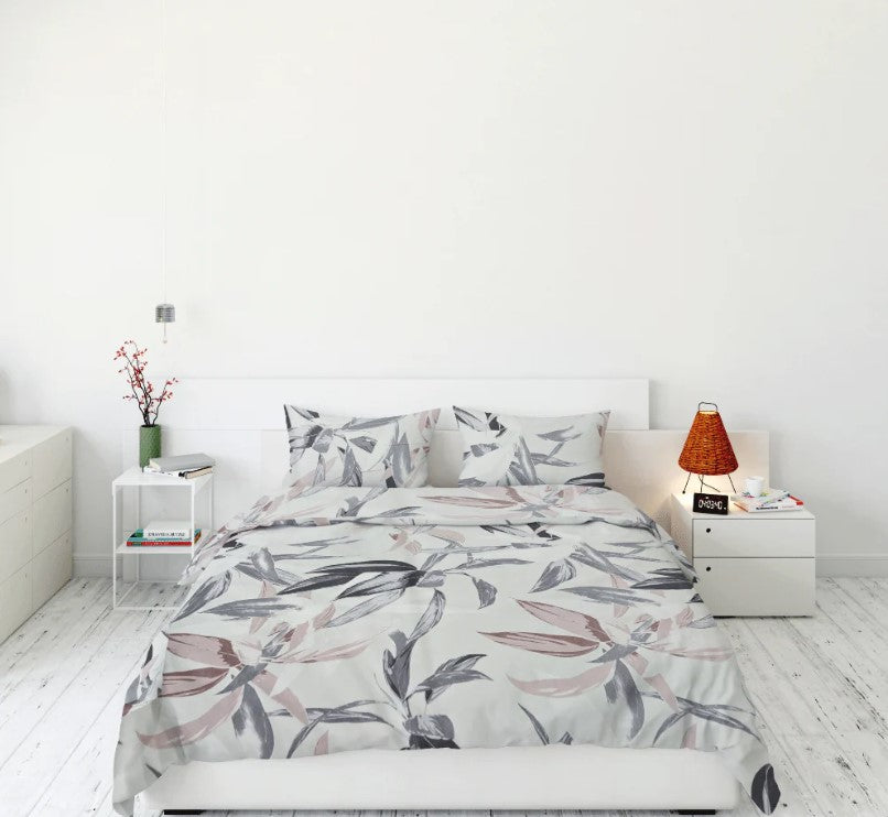 Printed, Duvet cover set - Big Leaves