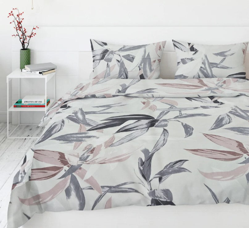 Printed, Duvet cover set - Big Leaves